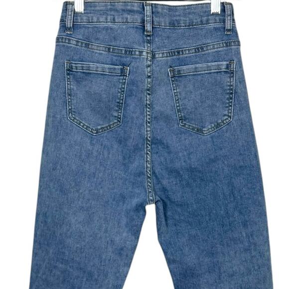 LC Lizette Collection Patchwork Jeans Denim Pants Women's Size 27 Y2K Streetwear - Picture 4 of 9